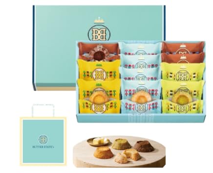 BUTTER STATE's Butter States Cookies, 4 Types, 16 Pieces, Spring and Summer Limited, Seasonal Limited, Gift, Souvenir, Snacks, Individual Packaging