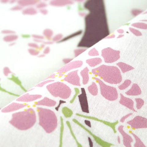 青花瓷的安坊本染色面巾桜花100 cm × 35 cm