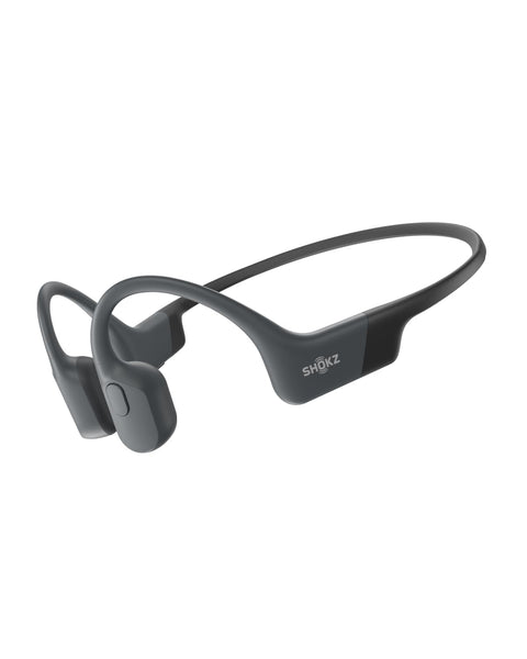 Shokz OpenRun 骨傳導耳機 無線 藍牙 5.1 開放式耳機 無耳 自動配對耳機 帶麥克風 跑步運動耳機 IP67防塵防水 帶運動髮帶 快速充電 8小時播放 適用於iPhone/Android USB-C 黑色
