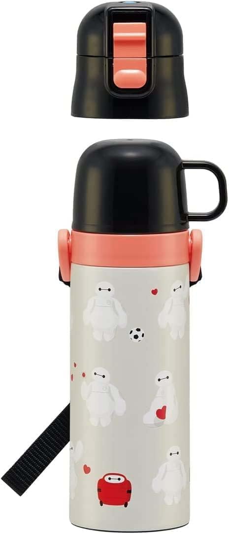 Skater 儿童用 不锈钢水杯 2way 直饮 470毫升 杯子饮用 430毫升 大功率 儿童温和轻量型 女孩 男孩 保温、保冷waterbottle 运动水壶 可爱 儿童 儿童 水瓶 SKDC4-A