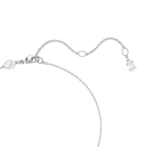 【公式】【スワロフスキー】 Ariana Grande x シルバーネックレス ハート ミックスカット ホワイトクリスタル パール 短め 45 cm