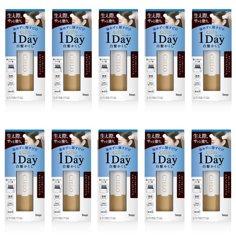CIELO 1DAY Gray Hair Concealer Natural Brack　×１０
