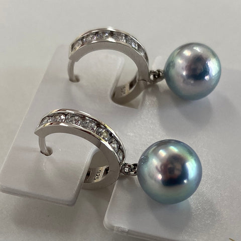 アコヤ真珠フープピアス/直径4mm シルバー925