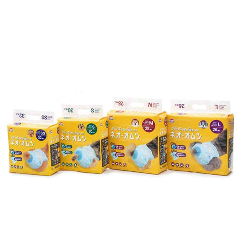 Neo-Lulife Neo Diapers, Small, for Small Dogs, 30 Diapers per Pack