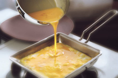 Miyazaki Seisakusho GEO-15EP Geo Tamagoyaki (Japanese Omelette Pan) 5.9 inches (15 cm), Made in Japan, Compatible with IH and All Heat Sources, 7-Layer Construction
