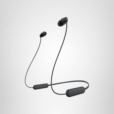 ソニー(SONY) ワイヤレスイヤホン WI-C100:Bluetooth対応/25時間スタミナ/IPX4防滴/DSEE搭載 ブラック WI-C100 BZ 小