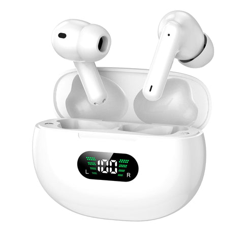 Bluetoothイヤホン ワイヤレスイヤホン AIスマート ENC通話 IPX7防水 最大60時間再生 2025年最新Bluetooth6.0 ブルートゥースイヤホン 全音域HI-FI音質 低遅延 接続瞬時 片耳/両耳 WEB会議/運動/ゲーム/テレワーク/通学/通勤/スポーツ/音楽用 iPhone/Android対応