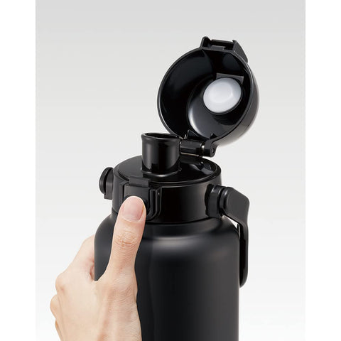 Skater STD10H-A Stainless Steel Direct Bottle with Handle, 33.8 fl oz (1,000 ml), Black