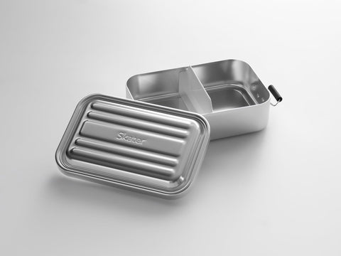 スケーター(Skater) ふわっと盛れる アルミ製 弁当箱 大容量 850ml 男性 シルバー AFT8B-A