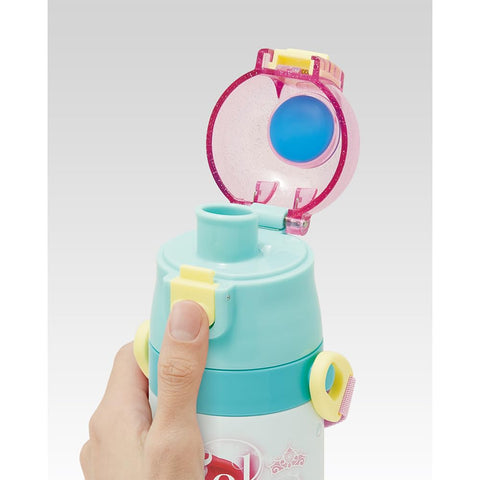Skater SDC4-A Children's Stainless Steel Water Bottle, Direct Drinking, 16.5 fl oz (470 ml), Disney Ariel, 24, Kid-Friendly, Lightweight, Cold Insulated, Sports Bottle, Cute, For Kids