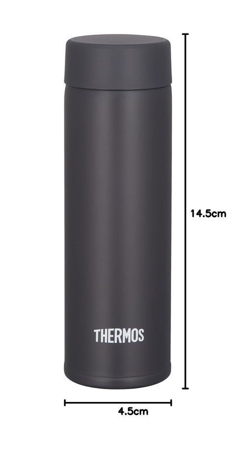 Thermos JOJ-151 SMB Water Bottle, Vacuum Insulated Pocket Mug, 5.1 fl oz (150 ml), Small Capacity Model, Smoke Black