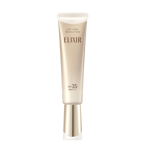 ELIXIR Daycare Revolution ba, 1.2 fl oz (35 ml) Quasi-drug, UV Lotion, For Morning, Daytime, Sunscreen, Hari, Moisture, SPF35 PA++++, Aging Care, Superiel Shiseido