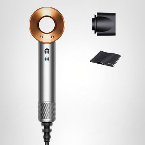 Dyson Supersonic Hair Dryer, High Airflow, Quick Drying (HD08 BNBC AM), Nickel/Copper (Amazon.co.jp Exclusive), Quick Drying Prevents excessive heat damage to smooth hair. ]