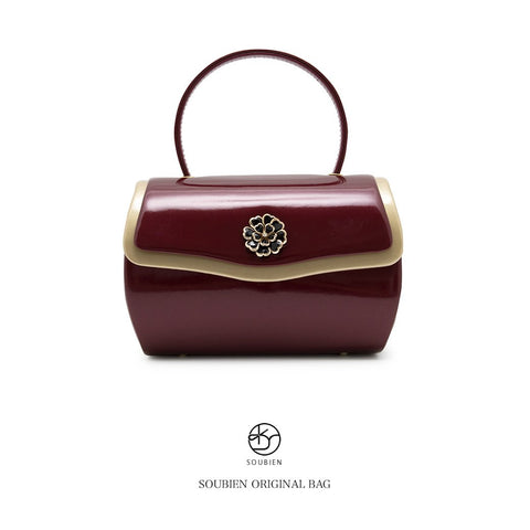Soubien Enamel Handbag, Somien Original, Coming-of-Age Ceremony, For Furisode, Graduation Ceremony