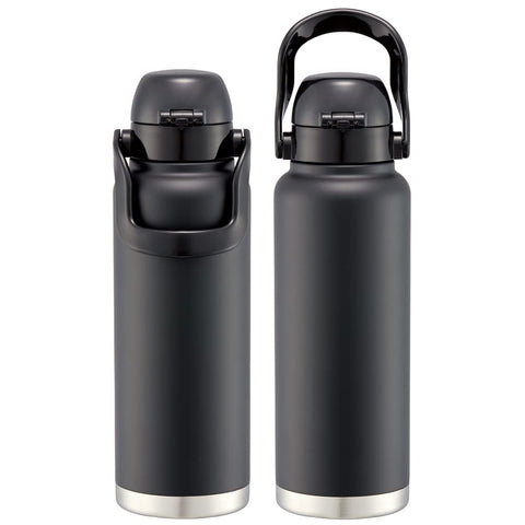Skater STD12H-A Direct Bottle with Handle, 47.2 fl oz (1,200 ml), Black