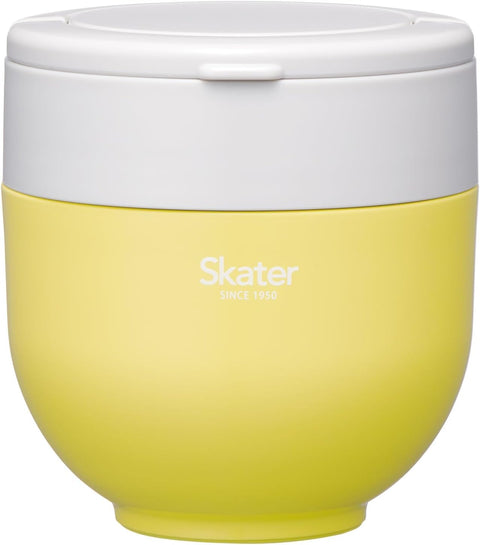 스케이터 (스케이터) LDNO6AG 단열 덮밥 도시락 용기, 540ml, 접이식 손잡이, 항균, 사프란 옐로우