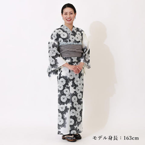 Kyoto Kimono Yuzen Women's Yukata Waistband Set of 2 Modern Retro Cotton Summer Kimono