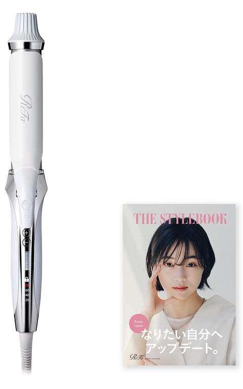 【公式ストア限定】リファカールアイロン プロ 32mm/ReFa CURL IRON PRO 32mm （ホワイト） ヘアアレンジガイドブック付き ヘアアイロン