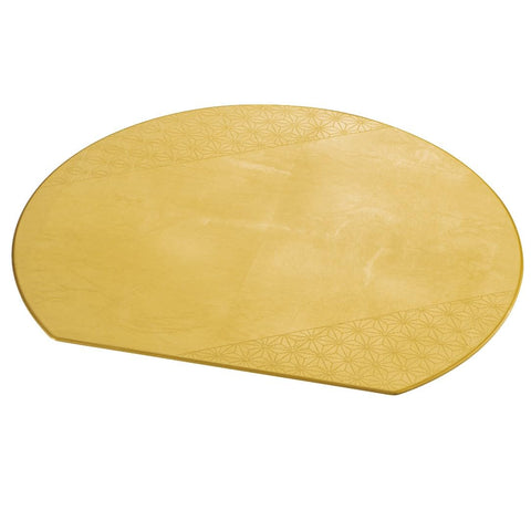Half Moon Placemat S Hemp Leaf (G)