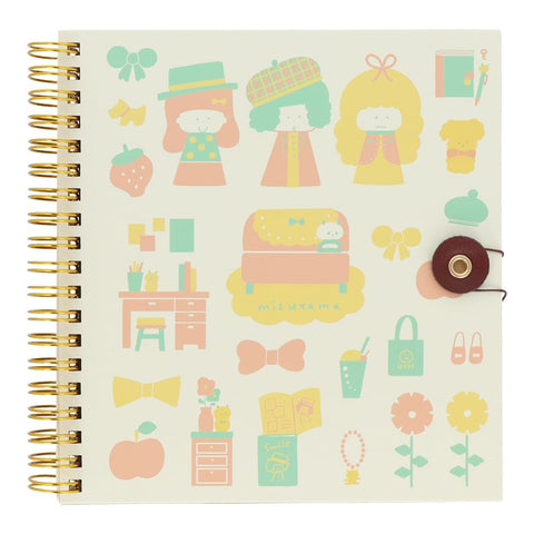 Sun-Star Stationery mizutama 剪贴簿 戒指 复古图案 S8102910