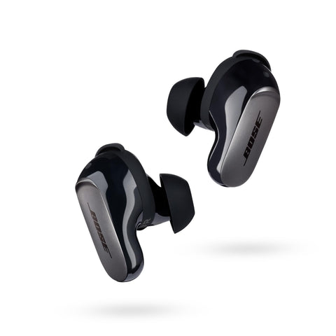Bose QuietComfort 울트라 이어버드 노이즈 캔슬링 블루투스 트루 와이어리스 이어버드 스페이셜 오디오 (마이크 포함), 최대 6시간 재생, 고속 충전, 블랙