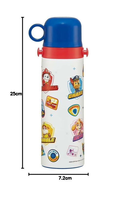 スケーター(Skater) 子供用 2way ステンレス 水筒 直飲み 580ml コップ飲み 570ml パウ・パトロール 24 子供に優しい軽量タイプ 男の子 かっこいい SKDC6-A