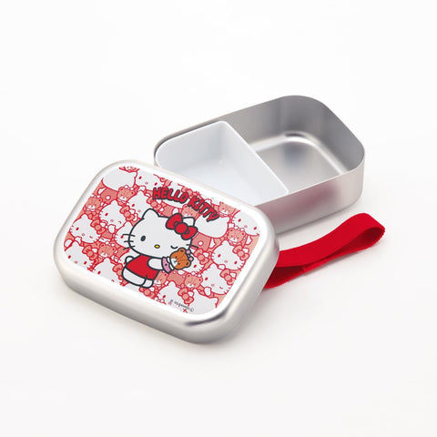 スケーター(Skater) アルミ製 弁当箱 370ml 子供用 保温庫対応 ランチベルト付き 日本製 サンリオ ハローキティ うしろうしろ 女の子 ALB5NV
