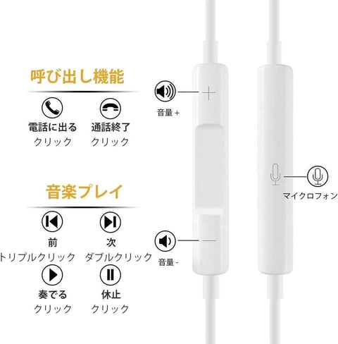 【2025新版 】イヤホン 有線 アイフォン ヘッドホン リモコン付き コンパクトHIFI音質 重低音 ノイズキャンセリング マイク付き 通話可能 ハイレゾ クリア通話 音量調節 全ての3.5mmインターフェース機器に対応できます.