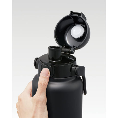 スケーター(Skater) ハンドル付 ダイレクトボトル 1200ml 水筒 マグボトル ブラック STD12H-A