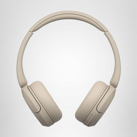 Sony Wireless Headphones WH-CH520: Bluetooth Compatible/Lightweight Design: Approx. 5.1 oz (147 g) / Compatible with a Dedicated App to Customize Your Favorite Sound Quality "Equalizer" Settings/Beige