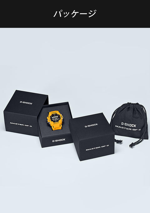 [카시오] G-SHOCK 레인지맨 시계 [국내정품] 바이오매스 플라스틱을 사용한 GPS 심박계 블루투스 GPR-H1000-9JR, 남성용 옐로우