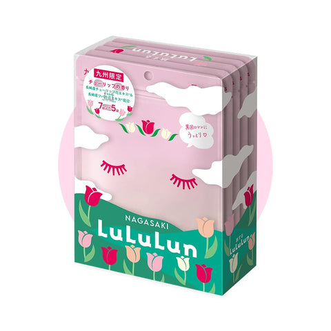 Face Mask Pack, Lululun, Kyushu Lulun, Tulip Scent, 7 Sheets x 5 Bags
