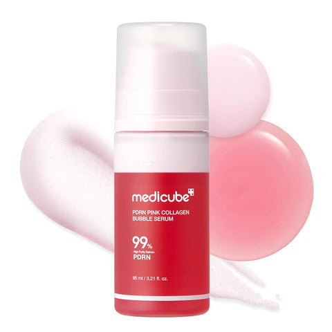 Medicube PDRN Pink Bubble Serum, Moisturizing, Beauty Serum, Micro Bubble Serum, Moisturizing, Dry Skin, Hypoallergenic, Sensitive Skin, Plump, Super Dry Skin, Watery Skin, Vibrant Skin, Korean