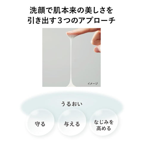 Kanebo Comfort Stretchy Wash II Facial Wash, 130g Hydrating Beauty Liquid Facial Wash, Rich Foam, Beauty Serum Ingredients, Moisture, Small Wrinkles, Dryness, Moisturizing, For Gifts and Presents