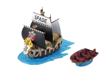 Bandai Spirits One Piece Great Ship (Grand Ship) Collection, Pirate Ship of Spade Pirates, Color Coded Plastic Model