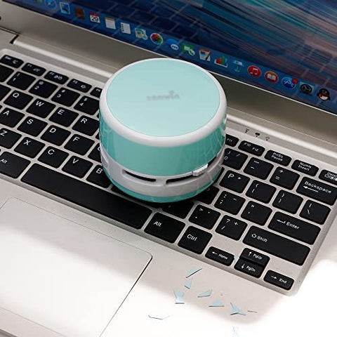 Tenwin Desktop Vacuum Cleaner Desktop Computer Keyboard Furniture Surface Car Seat Cushion Mini Vacuum Cleaner (Midori)