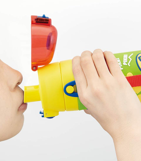 스케이터 (스케이터), 어린이용 스테인리스 스틸 물병, 다이렉트 드링크, 480ml, 포켓몬, 피카추, 어린이용, 경량, 단열, 포켓몬, 3D 입체 프린트, 물병, 스포츠 병, 귀여운, 어린이, 물병, 귀여운, 어린이, 어린이, 물병, 귀여운, 어린이, 어린이, 물병 SDPV5-A