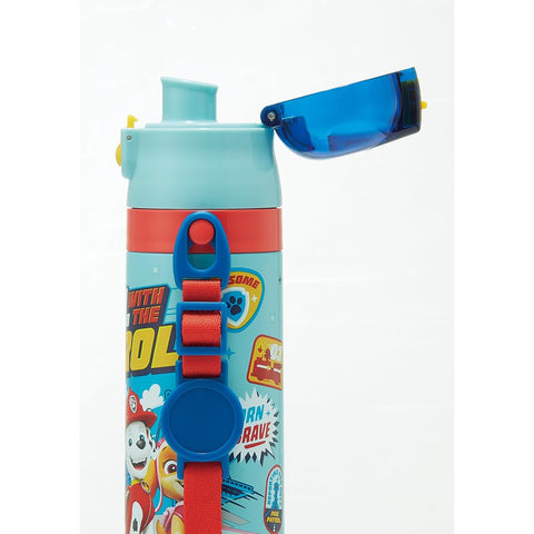 Skater SDC4-A Children's Stainless Steel Water Bottle, Direct Drinking 16.5 fl oz (470 ml), Paw Patrol, 24, Children's Friendly, Lightweight, Cold Insulated, Sports Bottle, Cute, For Kids