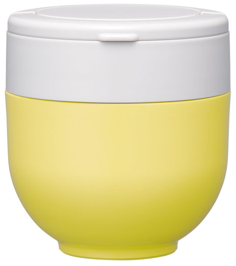 スケーター(Skater) 保温 保冷 丼ぶり ランチジャー 540ml 折りたたみハンドル付 抗菌 サフランイエロー LDNO6AG