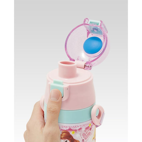 スケーター(Skater) 子供用 ステンレス 水筒 直飲み 470ml ディズニー プリンセス 24 子供に優しい軽量タイプ 保冷専用 waterbottle スポーツボトル かわいい キッズ 子供 こども 水瓶 SDC4-A