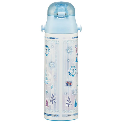 스케이터 (Skater) 어린이용 스테인리스 스틸 물병, 다이렉트 드링크, 580ml, 디즈니 겨울왕국 24, 아동용, 경량, 단열 물병, 스포츠 보틀, 쿨 키즈, 어린이, 물병, SDC6N-A