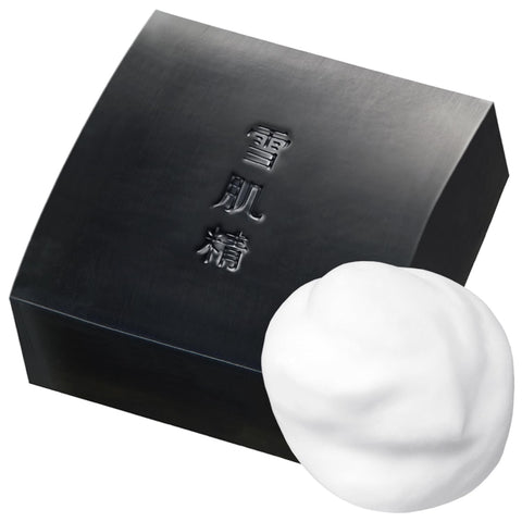 Sekkisei Facial Cleansing Essence Soap, Main Body, 4.2 oz (120 g), Facial Cleansing Soap, Pores, Japanese and Chinese Beauty Soap, Dullness, Acne, Black