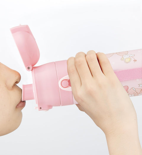 スケーター(Skater) 子供用 ステンレス 水筒 2way 直飲み 470ml コップ飲み 430ml子供に優しい軽量タイプ サンリオ マイメロディ ビッグリボン 女の子 保温 保冷 waterbottle スポーツボトルキッズ 子供 こども 水瓶 SKDC4-A