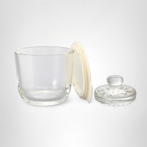 HARIO GTK-S-OW Glass Overnight Pickling Bowl, Small, Pickle Container, Multi, White