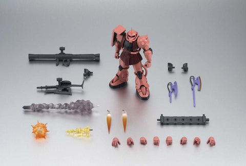 TAMASHII NATIONS Robot Spirits Mobile Suit Gundam MS-06S Char Exclusive Zaku Version, A.N.I.M.E. (Resale Version), Approx. 4.9 inches (125 mm), PVC & ABS Pre-painted Action Figure