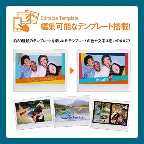 Fujifilm Instax Link Wide Mocha Gray & Palm Size Camera INSTAX Pal Wide Wide Angle Lens Multi-format & Instant Color Film Instax Wide K R 1