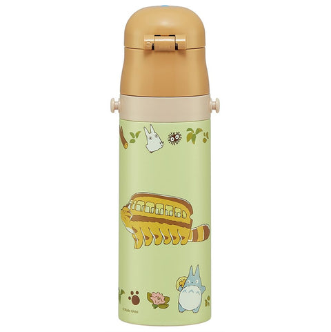 スケーター(Skater) 子供用 ステンレス 水筒 直飲み 470ml となりのトトロ ネコバス サンリオ 子供に優しい軽量タイプ 保冷専用 waterbottle スポーツボトル かわいい キッズ 子供 こども 水瓶 SDC4-A
