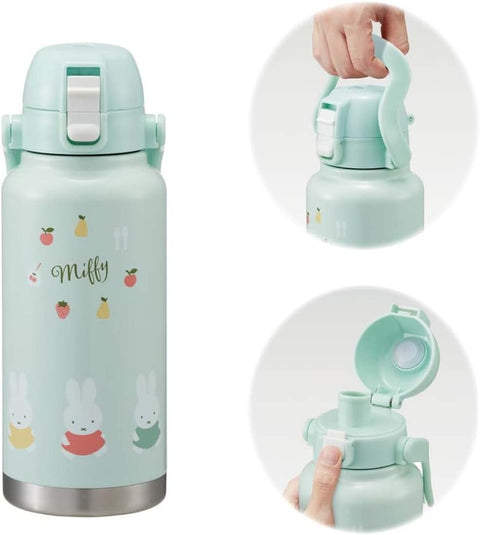 スケーター(Skater) ハンドル付 ステンレス ダイレクトボトル 1000ml 水筒 マグボトル ミッフィー STD10H-A