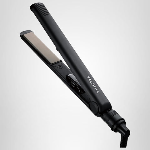 SALONIA Saronia Straightening Iron, Hair Iron, 24mm, Black, SL-004SAB