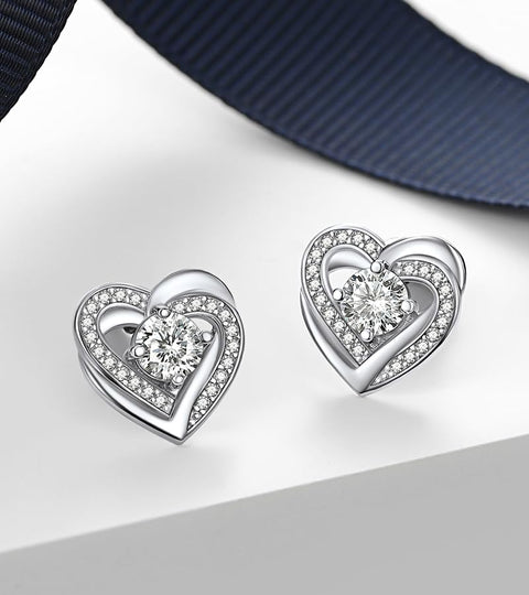 MomentWish モアサナイト ピアス レディース メンズ 0.6-2 CT モアッサヨシルバー925 金屬アレルギー対応 つっけぱなし 男女兼用イヤリング 一斑ダし 男女兼用イヤリング 一粒 しイプレゼント